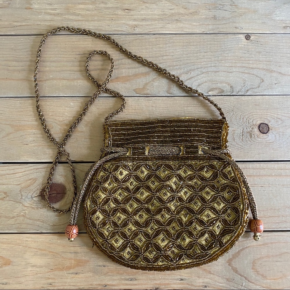 Beaded Drawstring Bag